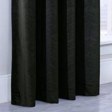 Minuit Grommet Curtain Panel 52 x 95 in Black
