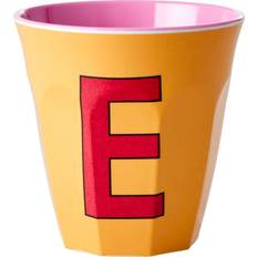 Pinkish Colors Melamine Alphabet Cup E E