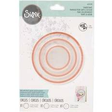 Multicoloured Modelling Tools Sizzix Making Essentials Shaker Panes-Circles 1.5"/2.5"/3.5" 3/Pkg -665448