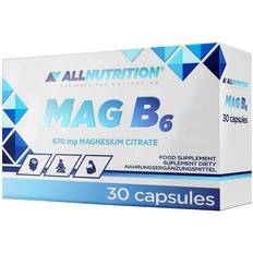 Allnutrition Vitaminer & Kosttilskud Allnutrition MAG B6 670mg 30 Kapsler 30 stk