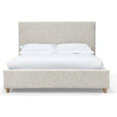 Platform bed california king Aidelis Double Upholstered Low Profile Platform Bed