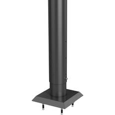 Aluminium Brændeskure Biohort Stolpe Mørkegrå Metallic 90 cm