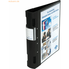 Ergogrip Presentation Folder A4 4-Ring Mechanism Plastic 31.3 x 5.6 x 28.0 cm Black