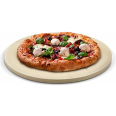 Bakeware Cook N Home 16 5/8 Round Thick Cream Pizza Grilling Baking Stone