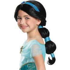 Eventyrfigurer Korte parykker Kostumer Disguise Aladdin Jasmin Paryk Børn