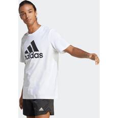 Adidas Homme T-shirts Adidas Essentials Single Jersey Big Logo T-shirt - White