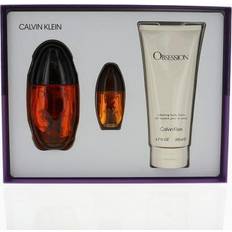 Gift Boxes Calvin Klein CK Obsession W Set: EDP+EDP+BL 3.4+0.5+6.7oz NIB