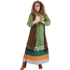 Jerry Leigh Potter Adult Deluxe Professor Trelawney Costume Movie Costumes Green/Brown/Orange