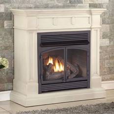 Best Gas Fires Duluth Forge Dual Fuel Ventless Gas Fireplace 32,000 BTU, Remote Control, Antique White Finish