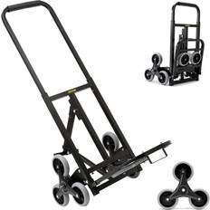 VEVOR Stair Climbing Cart Foldable Hand Truck 375 lbs Capacity w/ Backup Wheels