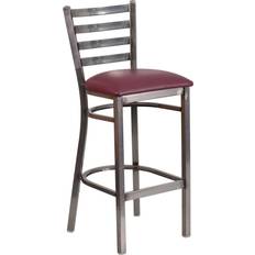 Transparent Bar Stools Flash Furniture HERCULES Series Clear Coated Bar Stool