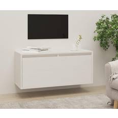 vidaXL 80x30x35 massivt Vægskab