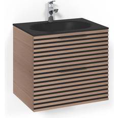 Macro Design Vaskeskab Crown Stripe Med Håndvask Glas