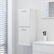 Armarios Altos de Baño vidaXL Armario De Baño Barbate 2 Puertas Blanco 30x30x80 cm