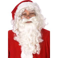 Short Wigs Santa Claus Wig and Beard Set White