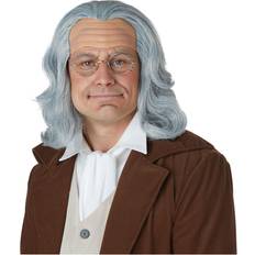 Pelucas Cortas California Costumes Adult Benjamin Franklin Costume Wig Adult Costume Wigs