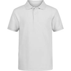Big Boys Uniform Short Sleeve Pique Polo - White
