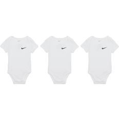 Nike 18-24M Bodysuits Children's Clothing Nike Infant Girls' Jersey Onesie Pack, 0-3M, Black/Heather Grey