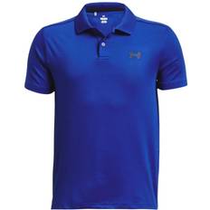 L Polo Shirts Under Armour Boy's Performance Polo - Royal/Black