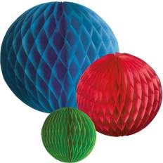Solumaiset Pallot Amscan Honeycombs Sateenkaari 3-pakkaus