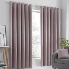 Curtains & Accessories Fusion Strata Dim Out Eyelet Blush