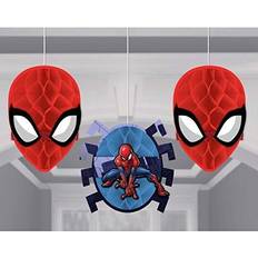 Honeycomb Balls Amscan Spider-Man Webbed Wonder Honeycomb Decorations 3ct