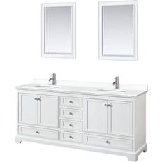 Vanity Units Wyndham Collection Deborah (WCS202080DWHWCUNSM24)