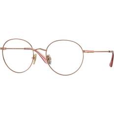 Rose Gold Glasses Vogue Eyewear VO 4177 5152, including lenses, RECTANGLE Glasses, FEMALE