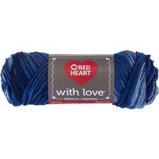 Yarn & Needlework Supplies Yarn with love-deep blues 073650822612