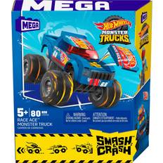 Juegos de Construcción Mattel Hot Wheels Mega Smash & Crash Race Ace Monster Truck