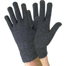 Blue - Men Mittens Sock Snob Adult Mens Thin Knitted Winter Warm Magic Thermal Wool Gloves Grey Spandex One