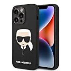 Karl Lagerfeld iPhone 14 Pro Max Cover Liquid Silicone Sort