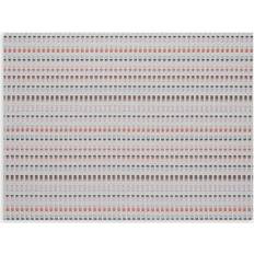 Beige Place Mats Chilewich Pop Tambour Place Mat Blue, Pink, Beige, Grey, White