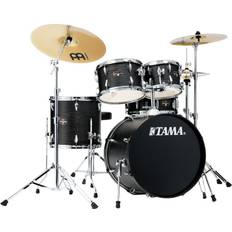 Tama Musical Instruments Tama IE50CBOW Imperialstar 5-Piece Drum Kit, Meinl HCS Cymbals, Black Oak Wrap