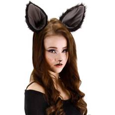 Grey Fancy Dresses Elope Cat Ears Headband Black/Gray