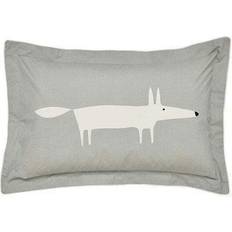 Percale Pillow Cases Scion Mr Fox Pillow Case Silver (74x48cm)