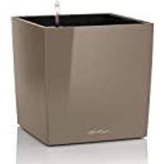 Lechuza Beige Krukor Lechuza Cube 40 All Inclusive Set Taupe High Gloss 40x40x40cm 40cm