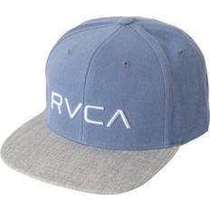 RVCA Youth Light Blue/Heathered Gray Twill Snapback Hat