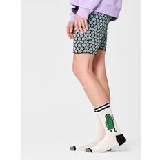 Happy Socks Uni Chaussettes Happy Socks Beige Pickles Crew Sock - White/Black/Green