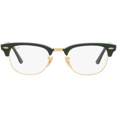 Guld - Plast Glasögon & Läsglasögon Ray-Ban CLUBMASTER Svart Montura Klara Lentes polariserade 49-21