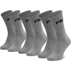 Fila Pack-3 High-top Socks - Grey Cotton