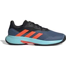 Herre - Svangstøtte Ketchersportsko adidas CourtJam Control M - Core Black/Pulse Aqua/Altered Blue