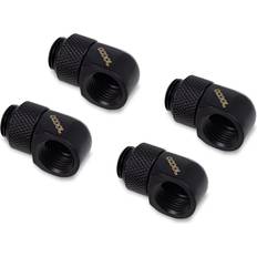 Pièces Détachées d'Ordinateur AlphaCool Eiszapfen L-Connector Rotatable G1/4 OT to G1/4 IT 14mm 4 Pièces