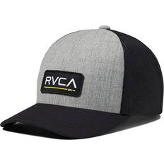 Black Caps RVCA boy's ticket trucker hat heather grey black