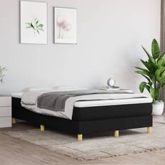 120 cm - Sort Kontinentalsenge vidaXL madras stof Kontinentalseng