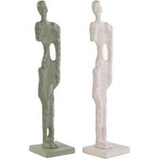 Green Figurines Dkd Home Decor White Green 9 2 Units Figurine