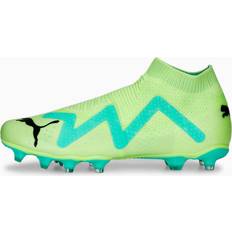 Grøn Fodboldstøvler Puma Future Match Laceless FG/AG Pursuit Grøn/Sort/Turkis Kunstgræs AG Græs FG