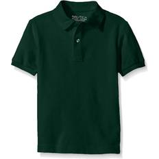 Green Polo Shirts Children's Clothing Nautica Little Boys Stretch Double Pique Polo Hunter Hunter