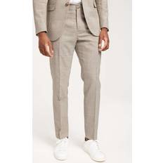 Selected Oasis Linen Suit Trousers - Beige