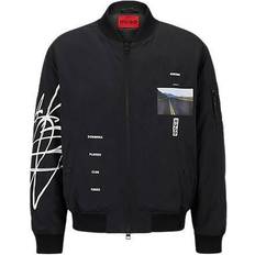 HUGO BOSS Jackets HUGO BOSS Wattierte Oversized Bomberjacke mit Streetwear-Artwork